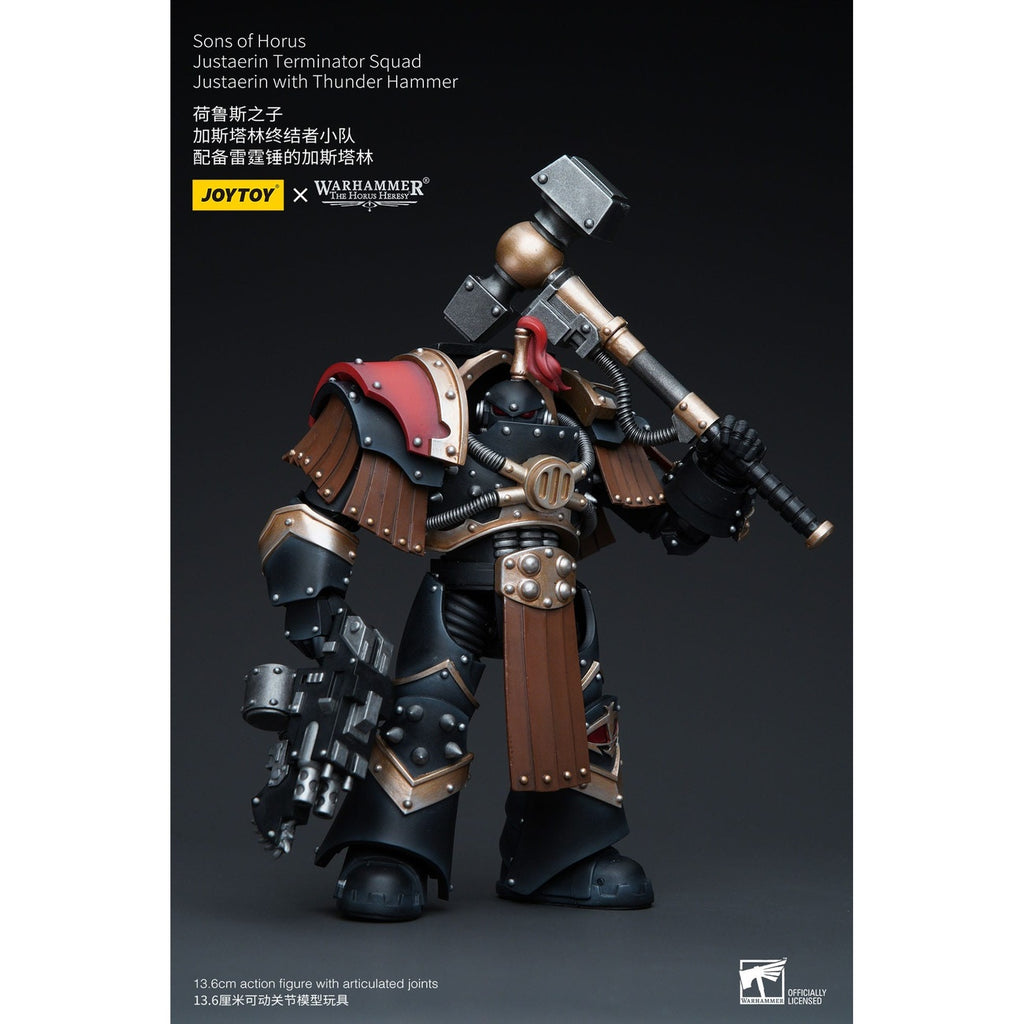 Immagine del prodotto Warhammer The Horus Heresy action figure 1/18 Sons of Horus Justaerin Terminator Squad Justaerin con Thunder Hammer 12 cm