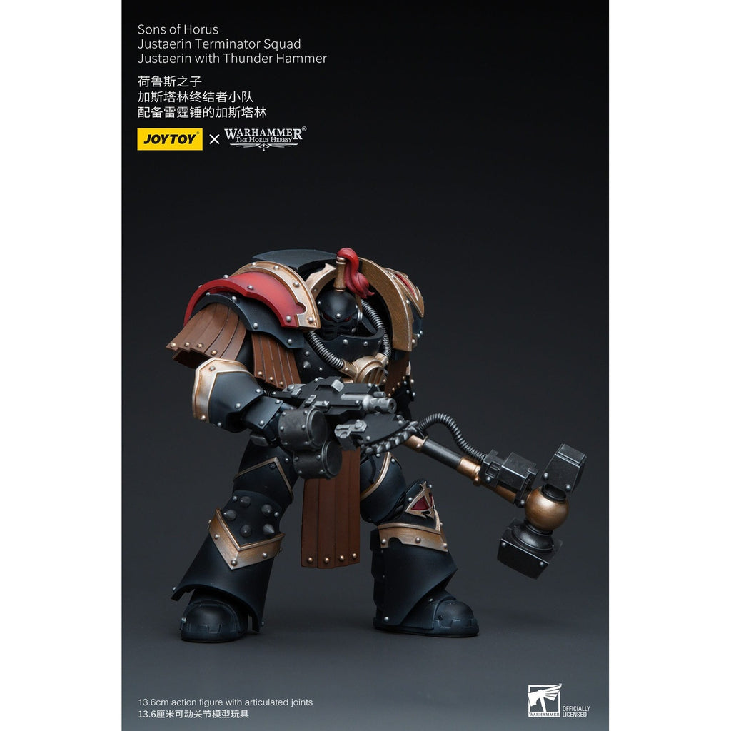 Immagine del prodotto Warhammer The Horus Heresy action figure 1/18 Sons of Horus Justaerin Terminator Squad Justaerin con Thunder Hammer 12 cm