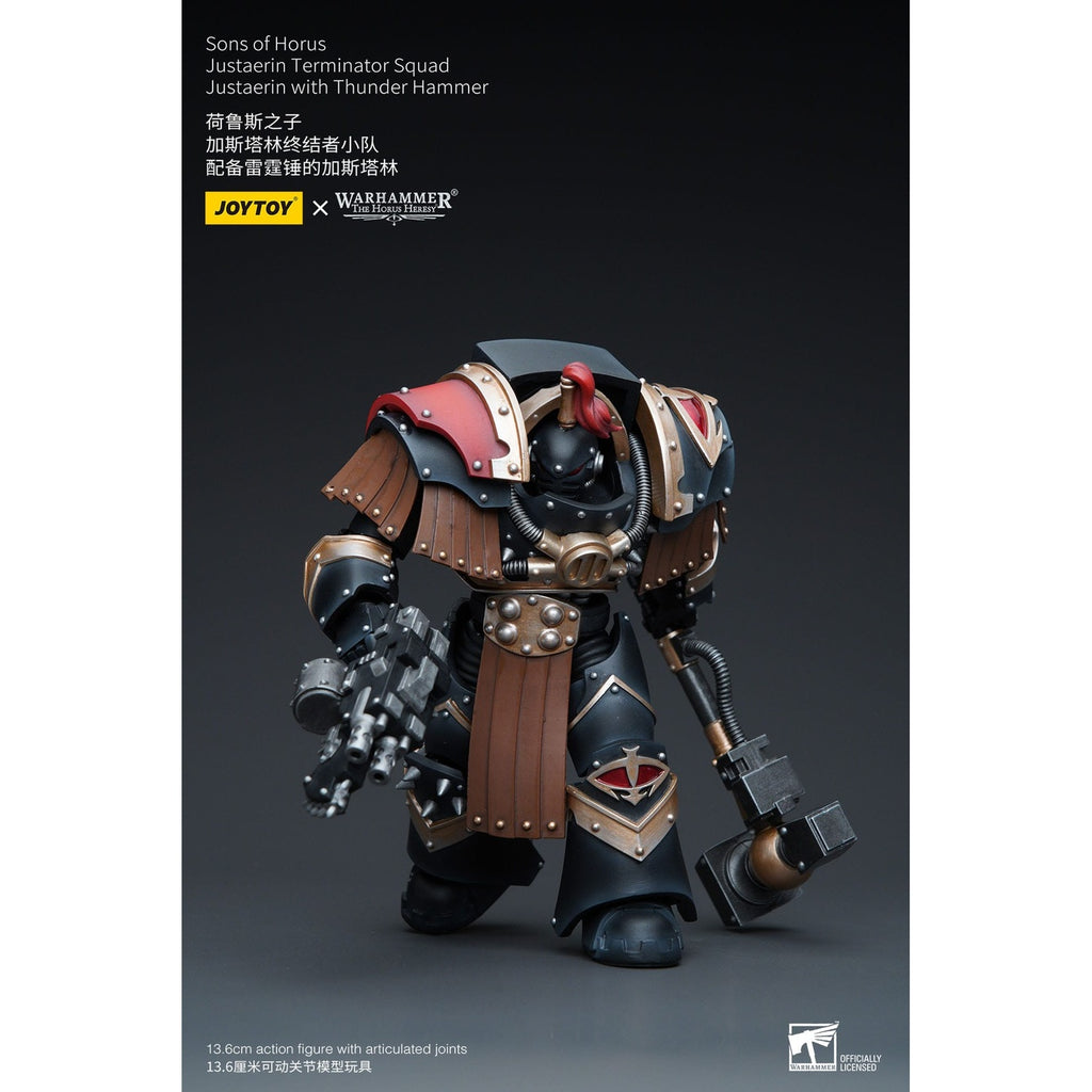 Immagine del prodotto Warhammer The Horus Heresy action figure 1/18 Sons of Horus Justaerin Terminator Squad Justaerin con Thunder Hammer 12 cm