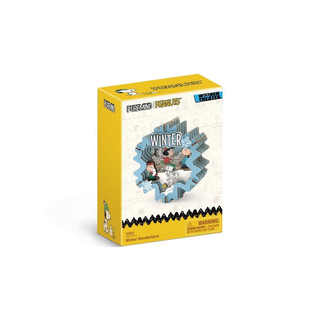 Immagine del prodotto Kit di modellismo Peanuts Puremind Wooden Theater Winter Wonderland