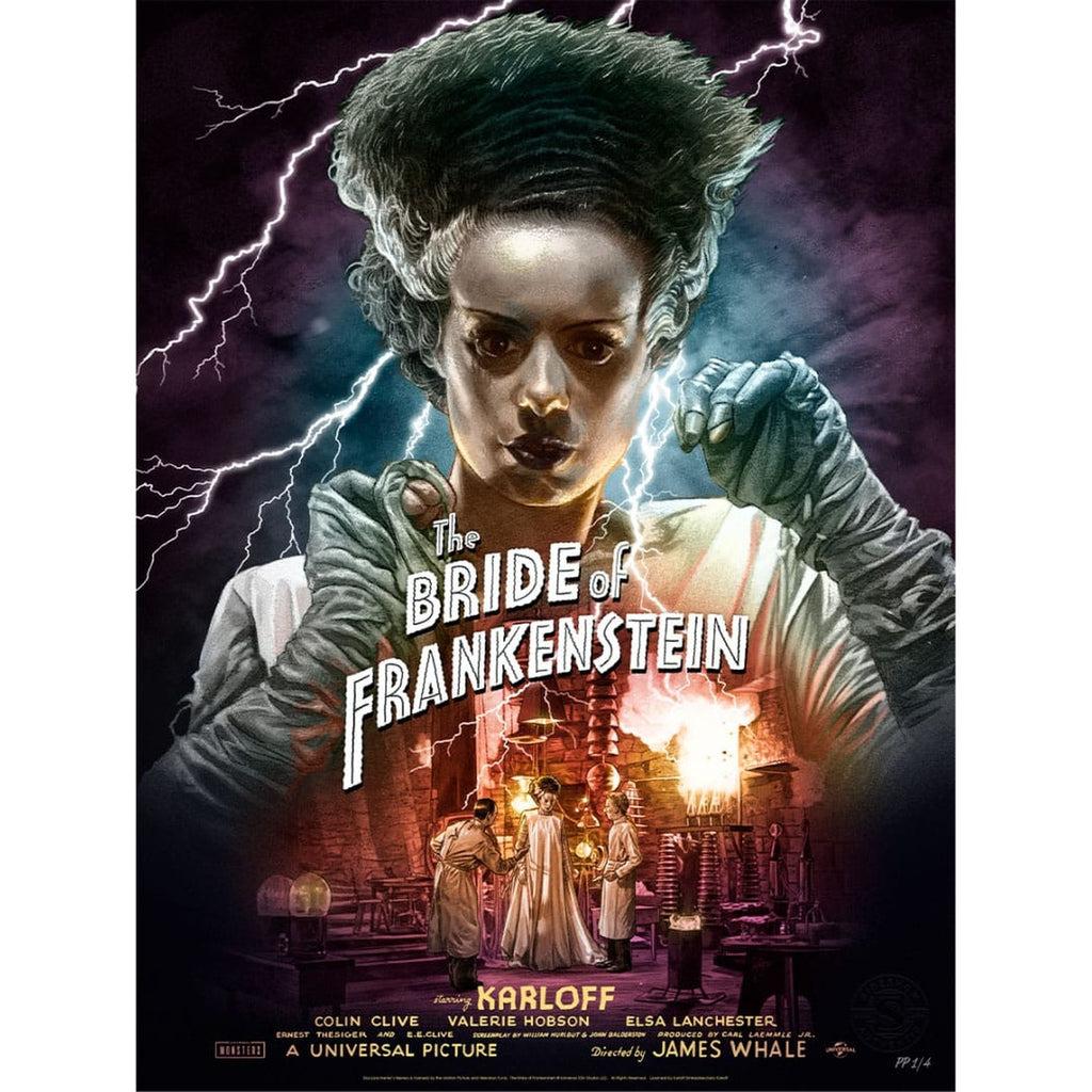 Immagine del prodotto La Moglie di Frankenstein Poster Artistico Bride of Frankenstein (Color Variant) di Ruiz Burgos 61 x 46 cm – senza cornice