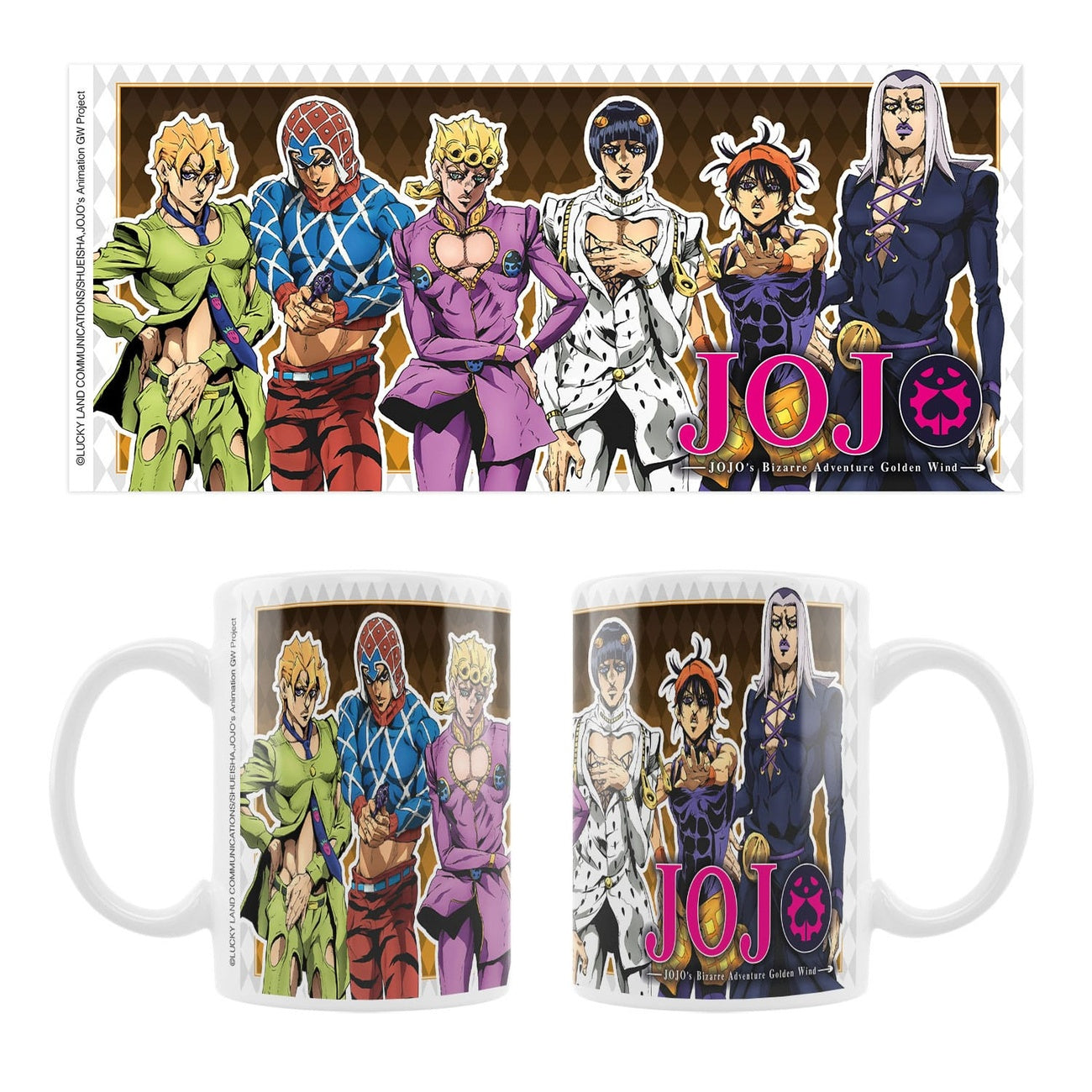 Immagine del prodotto JoJo's Bizarre Adventure Parte 5: Golden Wind Tazza in ceramica Main Characters