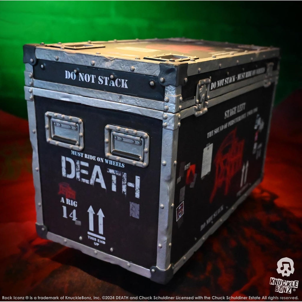 Immagine del prodotto Death Rock Ikonz On Tour Road Case Statua & Sfondo Palco Set The Sound of Perseverance Tour 1998
