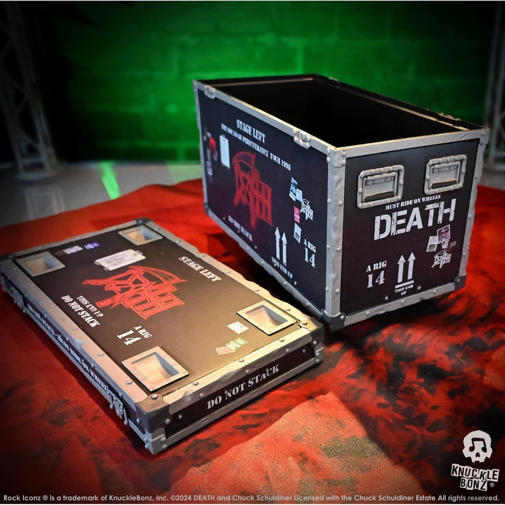 Immagine del prodotto Death Rock Ikonz On Tour Road Case Statua & Sfondo Palco Set The Sound of Perseverance Tour 1998