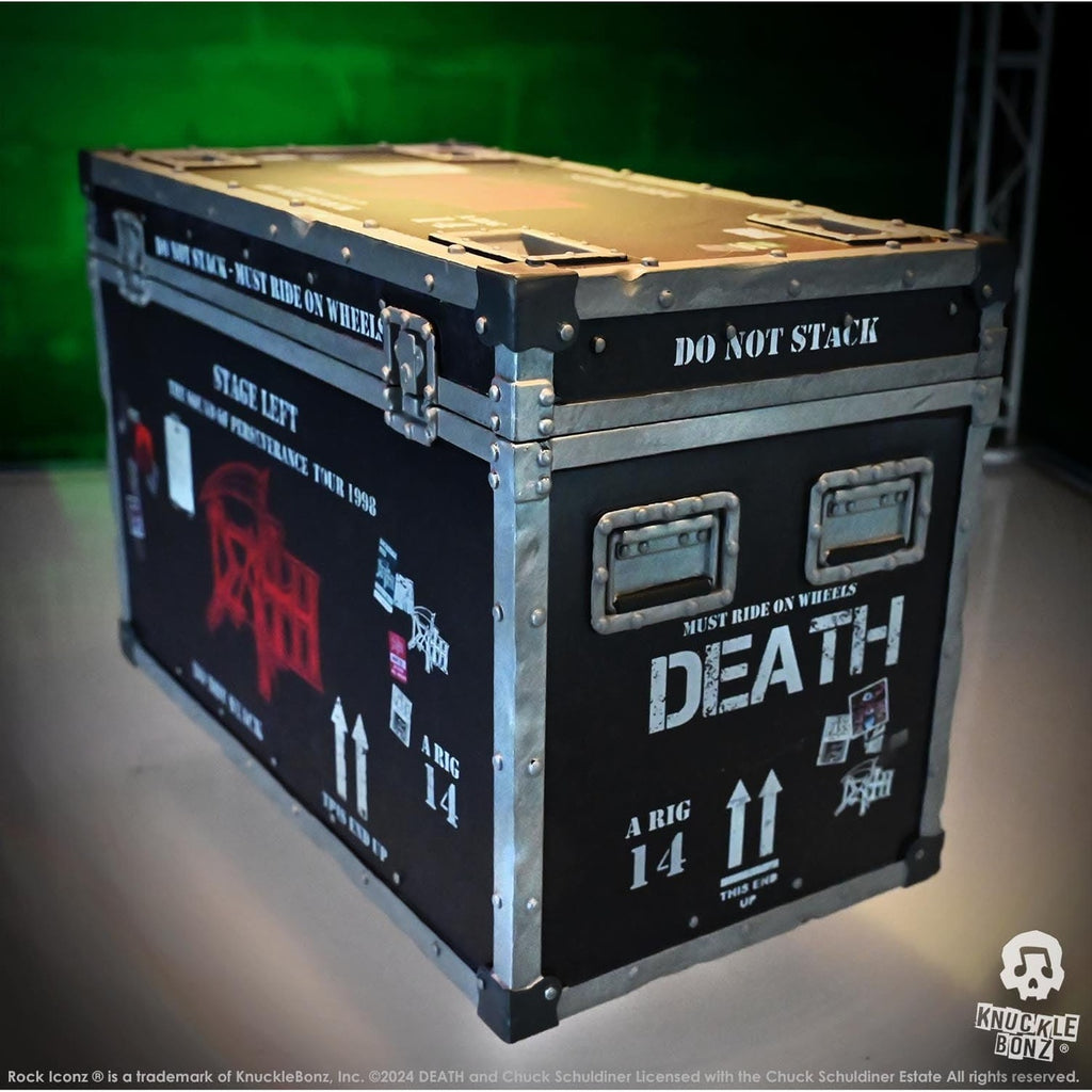 Immagine del prodotto Death Rock Ikonz On Tour Road Case Statua & Sfondo Palco Set The Sound of Perseverance Tour 1998