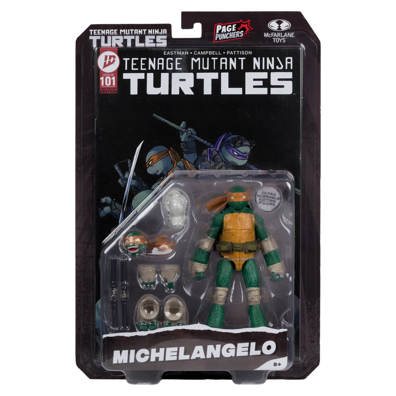 Immagine del prodotto Teenage Mutant Ninja Turtles Page Punchers action figure Michelangelo 13 cm