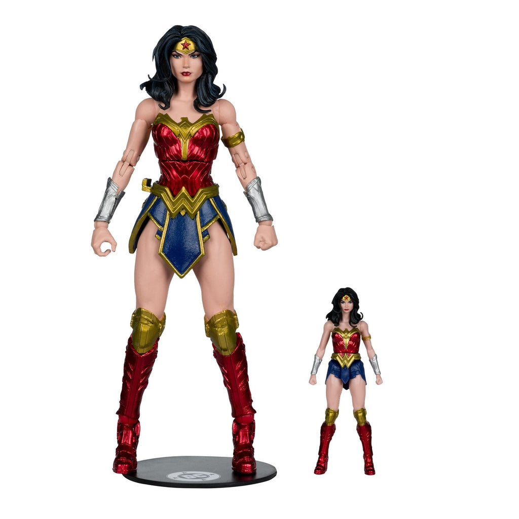 Immagine del prodotto DC Justice League Monsterverse DC Multiverse Set di action figure 2-pack Wonder Woman vs Atomic Blast Godzilla 18 cm