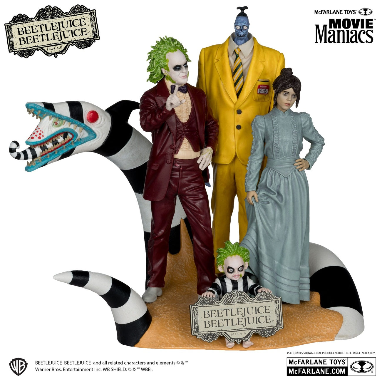 Product image Beetlejuice Beetlejuice Movie Maniacs PVC Statues 4-Pack 15 cm