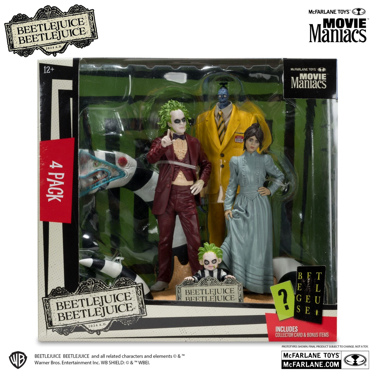 Product image Beetlejuice Beetlejuice Movie Maniacs PVC Statues 4-Pack 15 cm