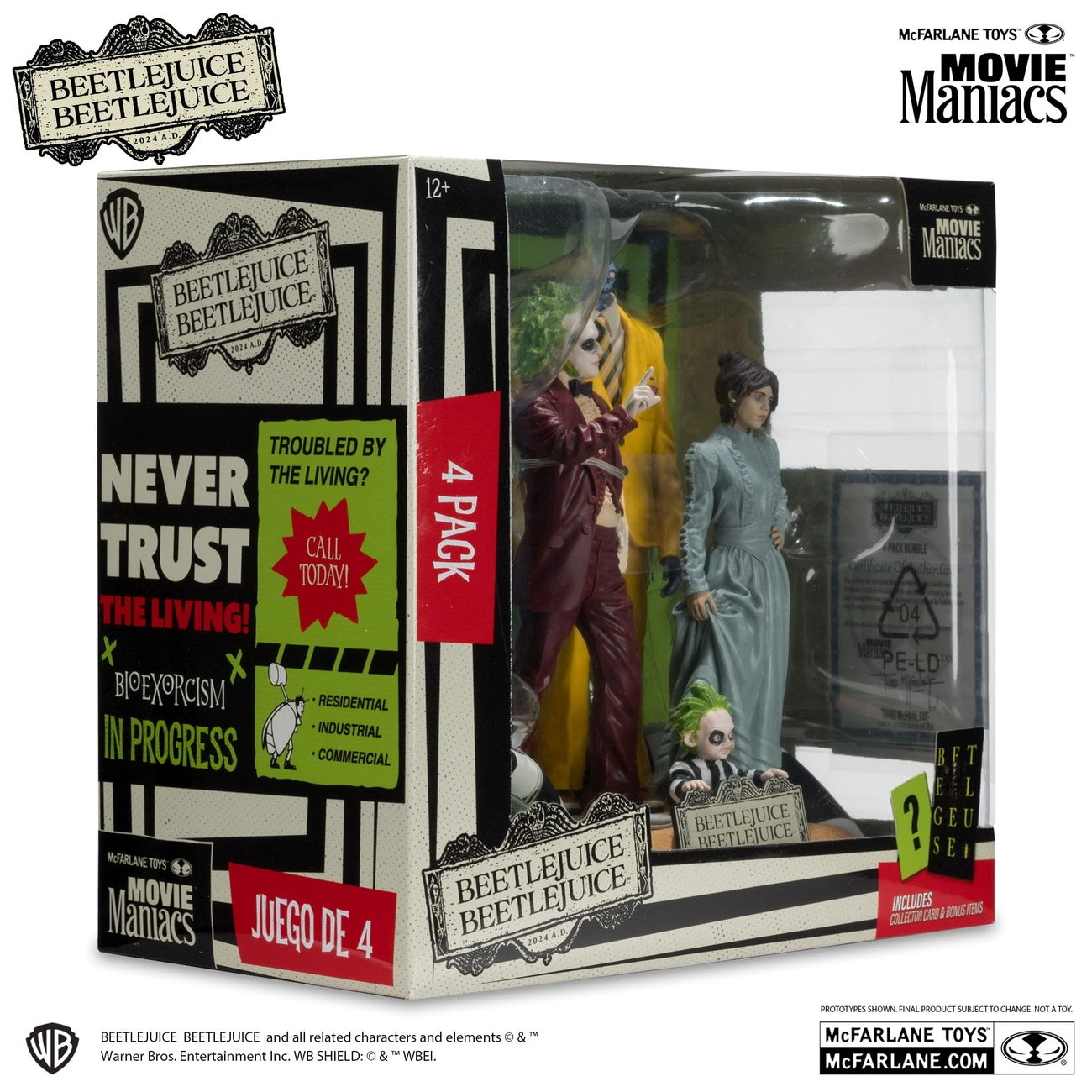 Product image Beetlejuice Beetlejuice Movie Maniacs PVC Statues 4-Pack 15 cm