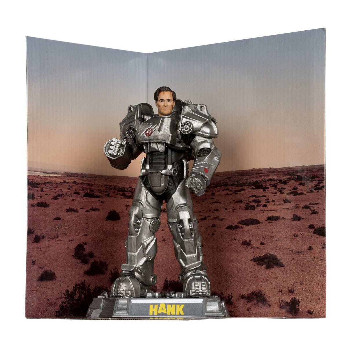 Immagine del prodotto Fallout Movie Maniacs action figure Hank Maclean (Stagione 2) (Red Platinum Edition) 17 cm