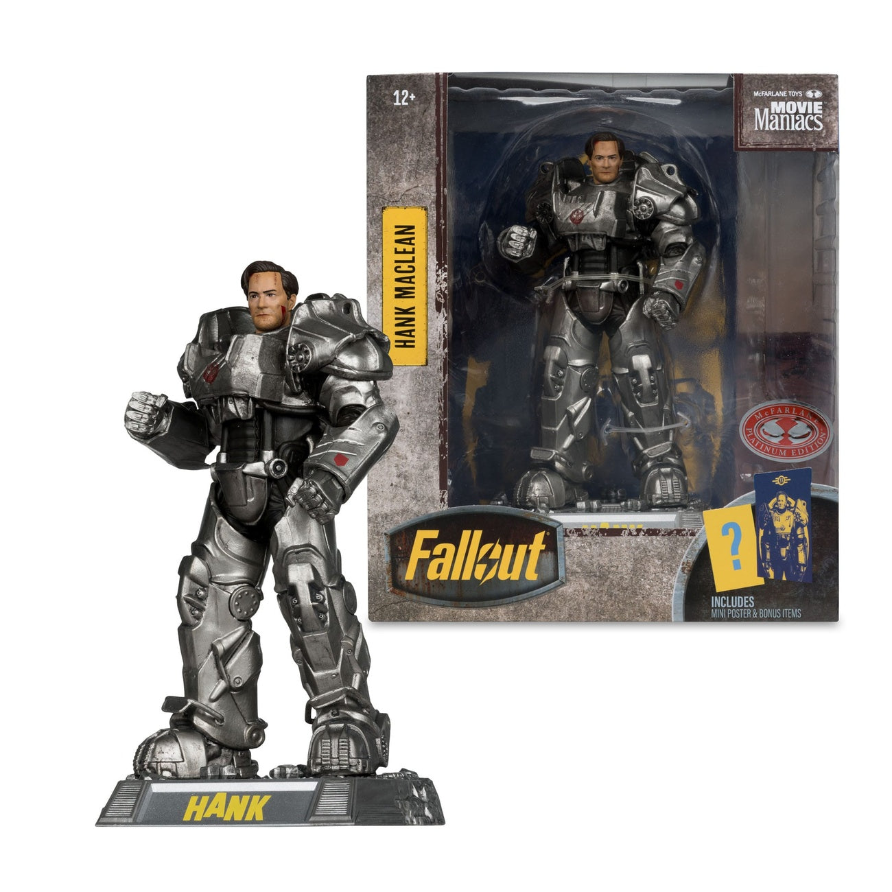 Immagine del prodotto Fallout Movie Maniacs action figure Hank Maclean (Stagione 2) (Red Platinum Edition) 17 cm