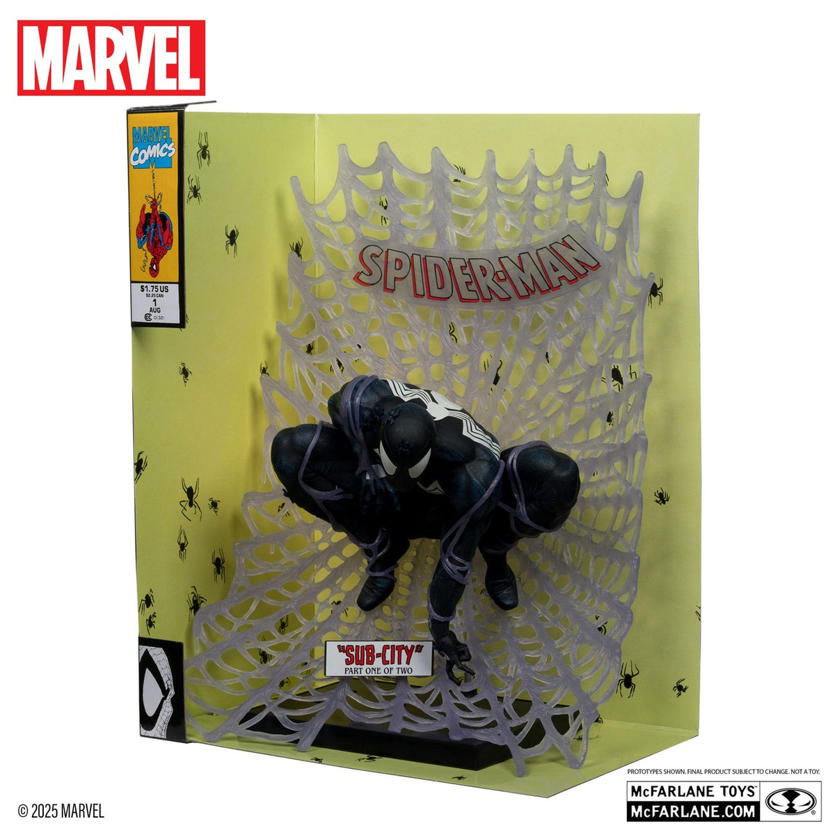 Immagine del prodotto Marvel Collection Statua PVC 1/6 Spider-Man (Spider-Man n. 1)(Tuta nera)(Chase) 15 cm