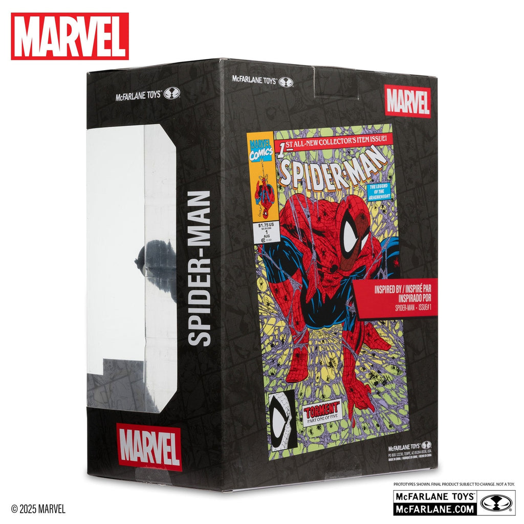 Immagine del prodotto Marvel Collection Statua PVC 1/6 Spider-Man (Spider-Man n. 1)(Tuta nera)(Chase) 15 cm
