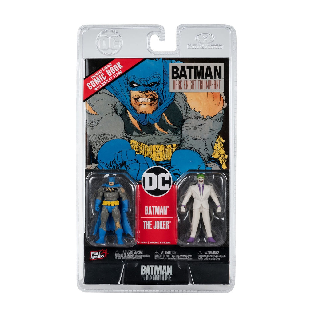 Immagine del prodotto DC Direct Page Punchers set di 2 action figure Batman & The Joker (Batman: The Dark Knight Returns) 8 cm