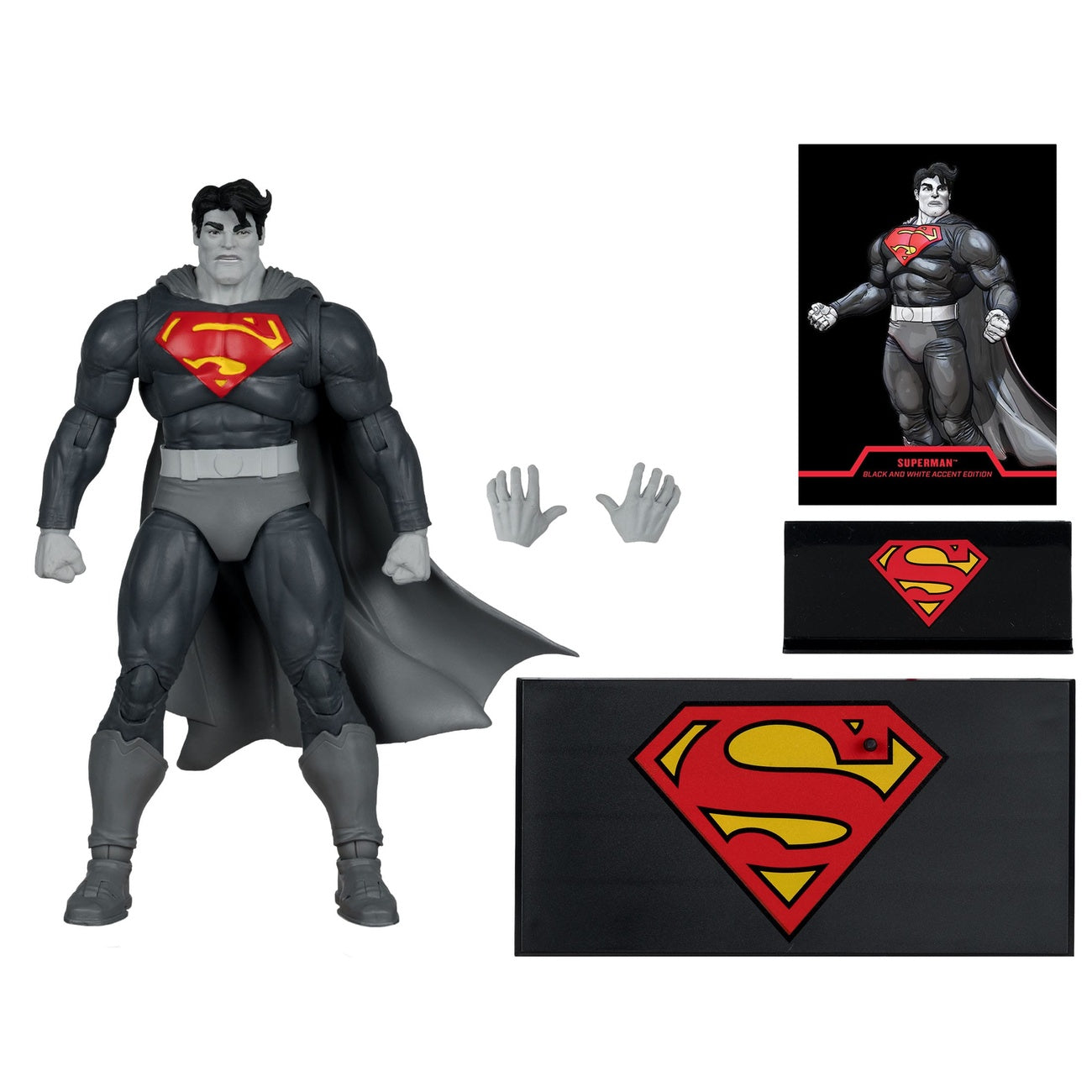 Immagine del prodotto Action figure DC Multiverse Superman (The Dark Knight Returns) (Black & White Accent Edition) (Gold Label) 18 cm