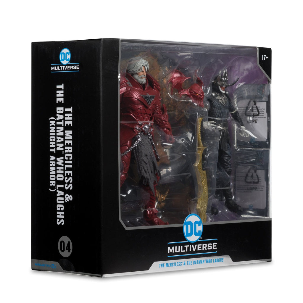 Immagine del prodotto DC Multiverse McFarlane Collector Edition Action figure Confezione da 2 n. 04 Batman Who Laughs (Knight Armor) & Merciless (Dark)
