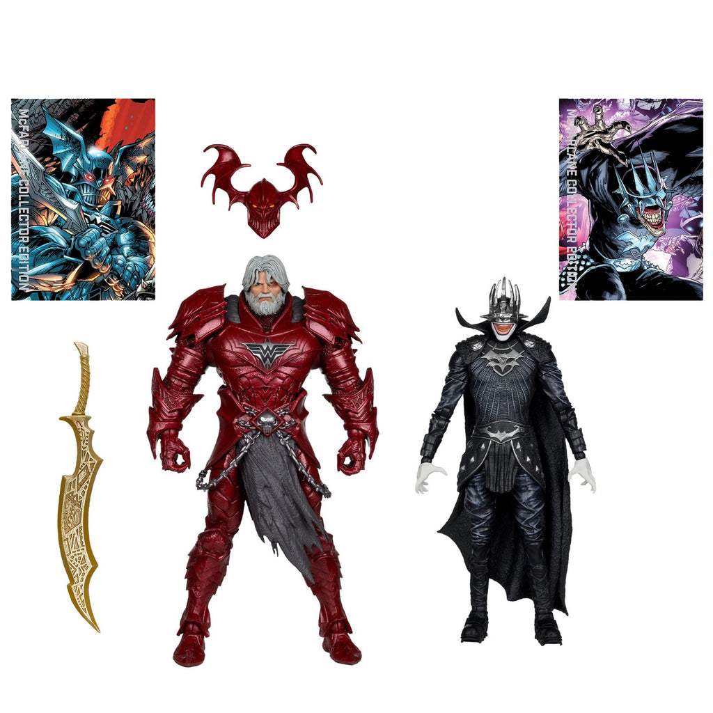 Immagine del prodotto DC Multiverse McFarlane Collector Edition Action figure Confezione da 2 n. 04 Batman Who Laughs (Knight Armor) & Merciless (Dark)