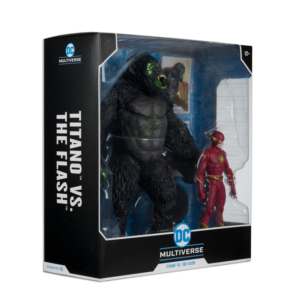 Immagine del prodotto Action figure DC Multiverse set 2-pack Flash vs. Titano 18 cm