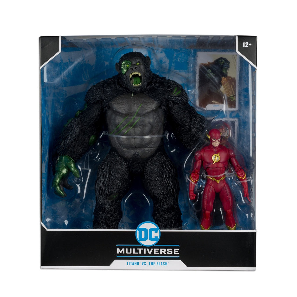 Immagine del prodotto Action figure DC Multiverse set 2-pack Flash vs. Titano 18 cm
