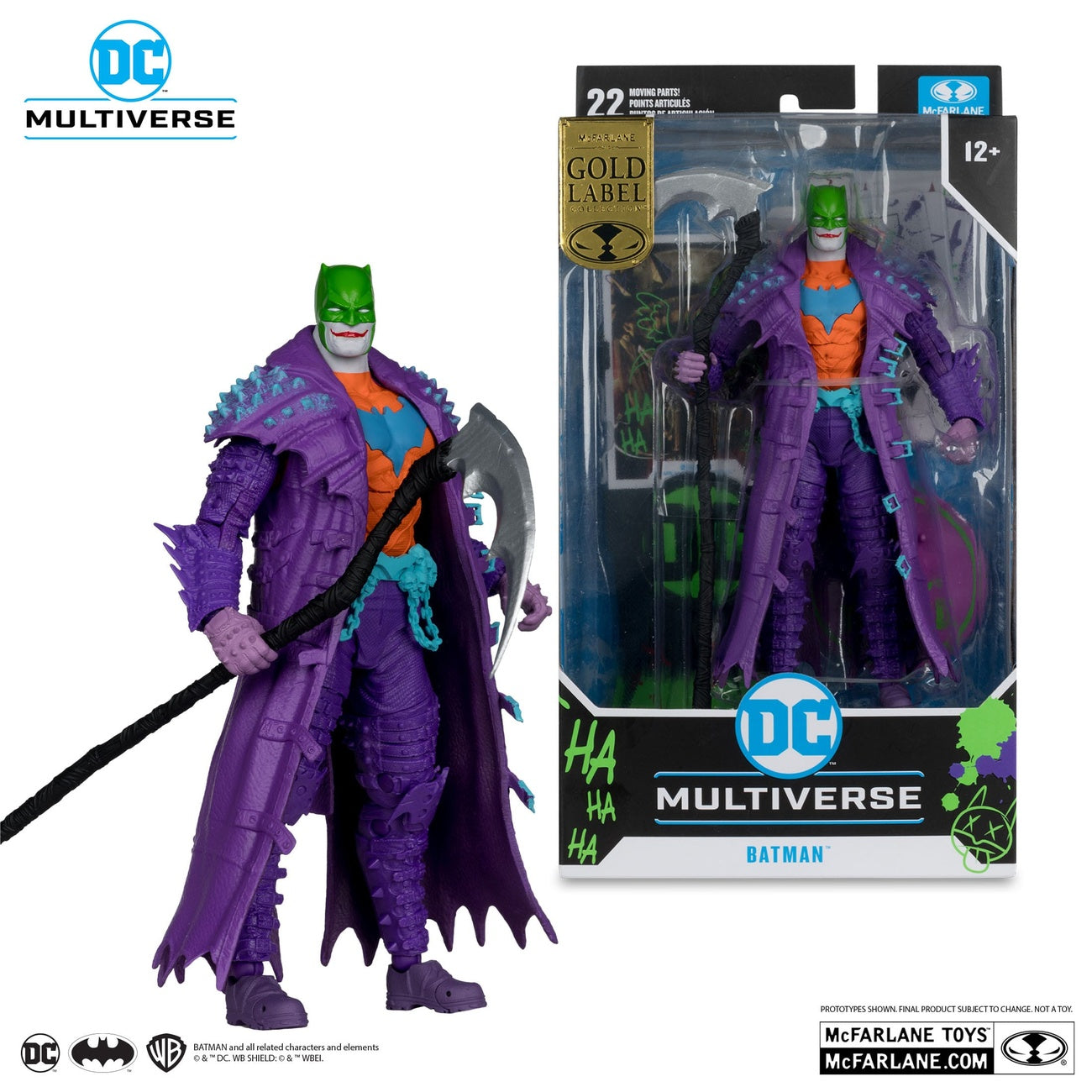 Product image DC Multiverse Action Figure Batman (Dark Nights: Death Metal) Jokerized (Gold Label) 18 cm