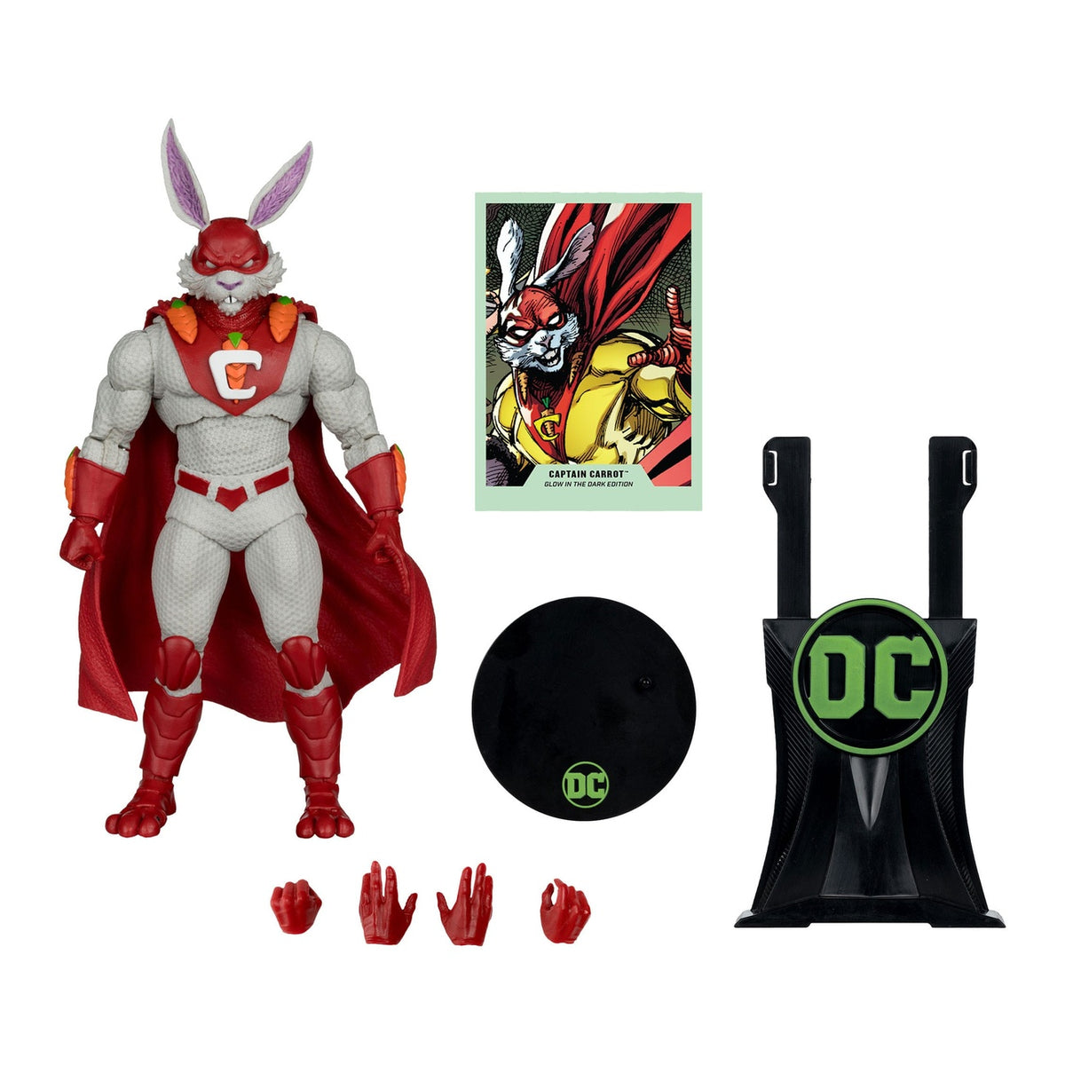 Immagine del prodotto Action figure DC Multiverse Captain Carrot (Justice League Incarnate) Glow in the Dark Edition (Gold Label) 18 cm