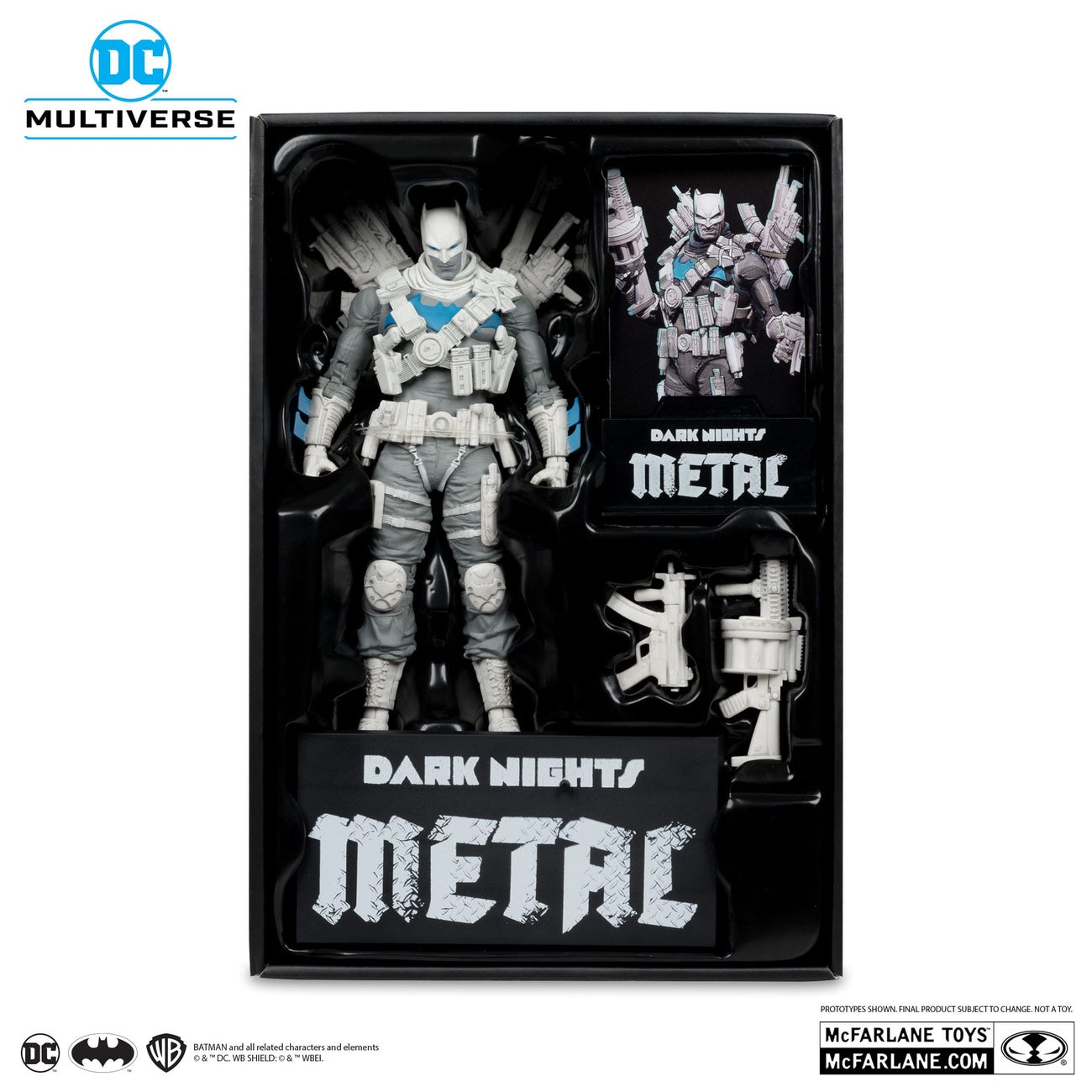 Immagine del prodotto Action figure DC Multiverse The Grim Knight (Dark Nights: Metal) (Black & White Accent Edition) (Gold Label) 18 cm