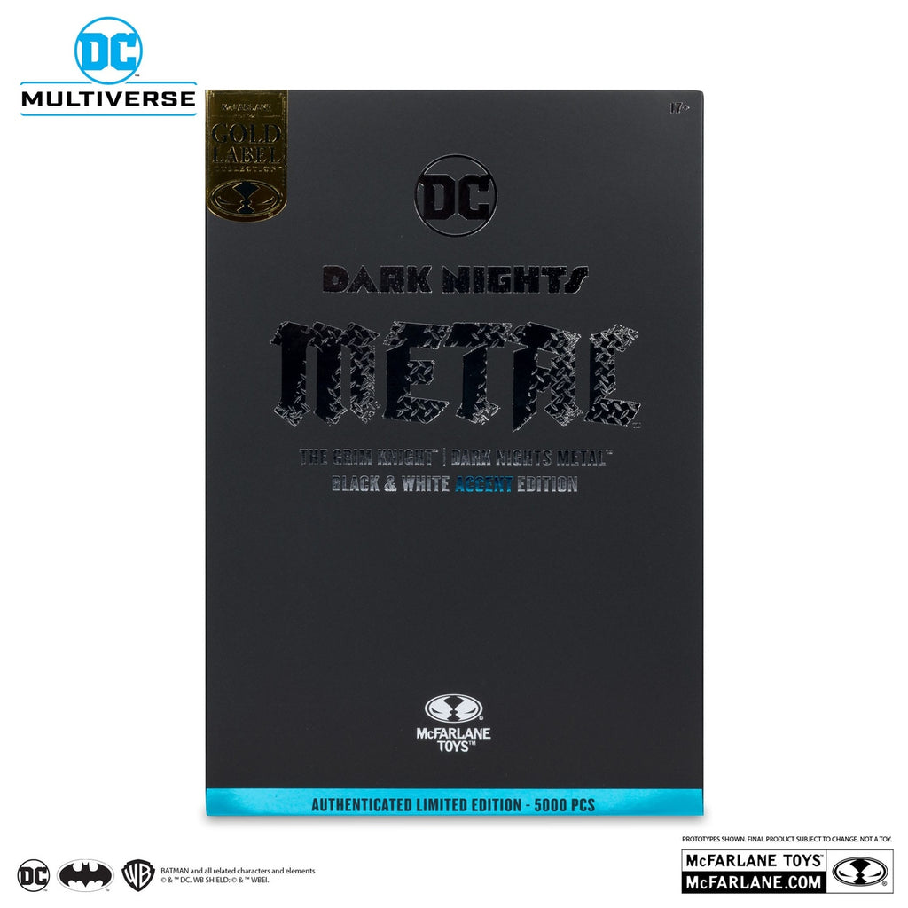 Immagine del prodotto Action figure DC Multiverse The Grim Knight (Dark Nights: Metal) (Black & White Accent Edition) (Gold Label) 18 cm