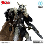 Immagine del prodotto Action figure Spawn Bloodaxe con cavallo (Spawn: The Dark Ages) (McFarlane Toys 30th Anniversary) (Gold Label) 18 cm