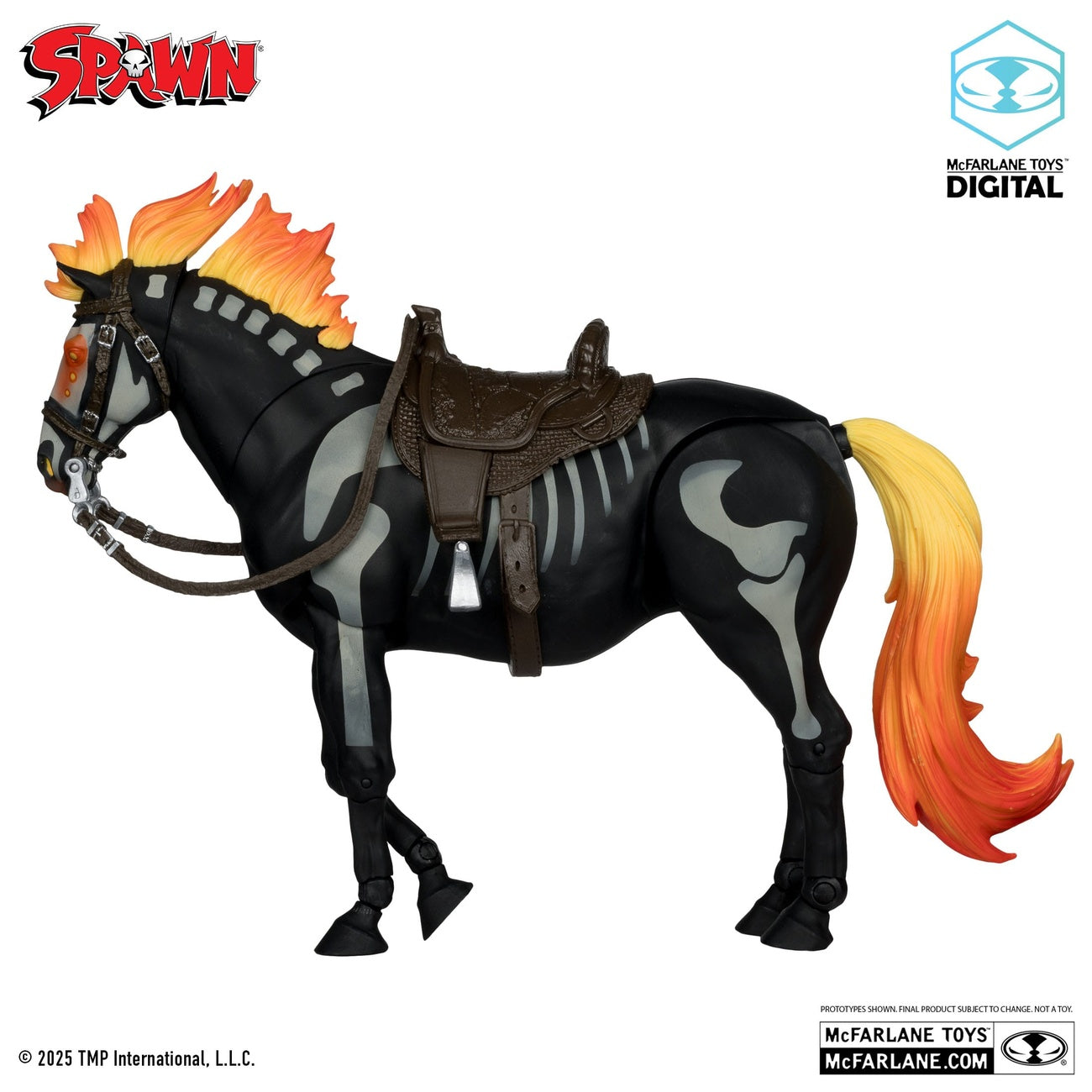 Immagine del prodotto Action figure Spawn Bloodaxe con cavallo (Spawn: The Dark Ages) (McFarlane Toys 30th Anniversary) (Gold Label) 18 cm