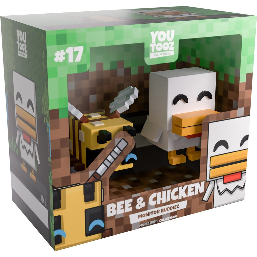 Immagine del prodotto Minecraft figure in vinile Bee and Chicken Monitor Buddiez