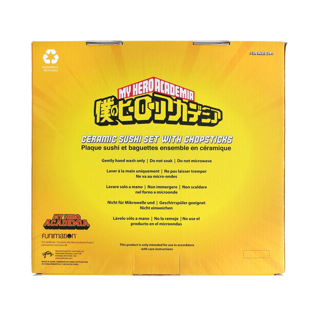 Product image My Hero Academia Ceramic Sushi Set with Chopsticks UA
