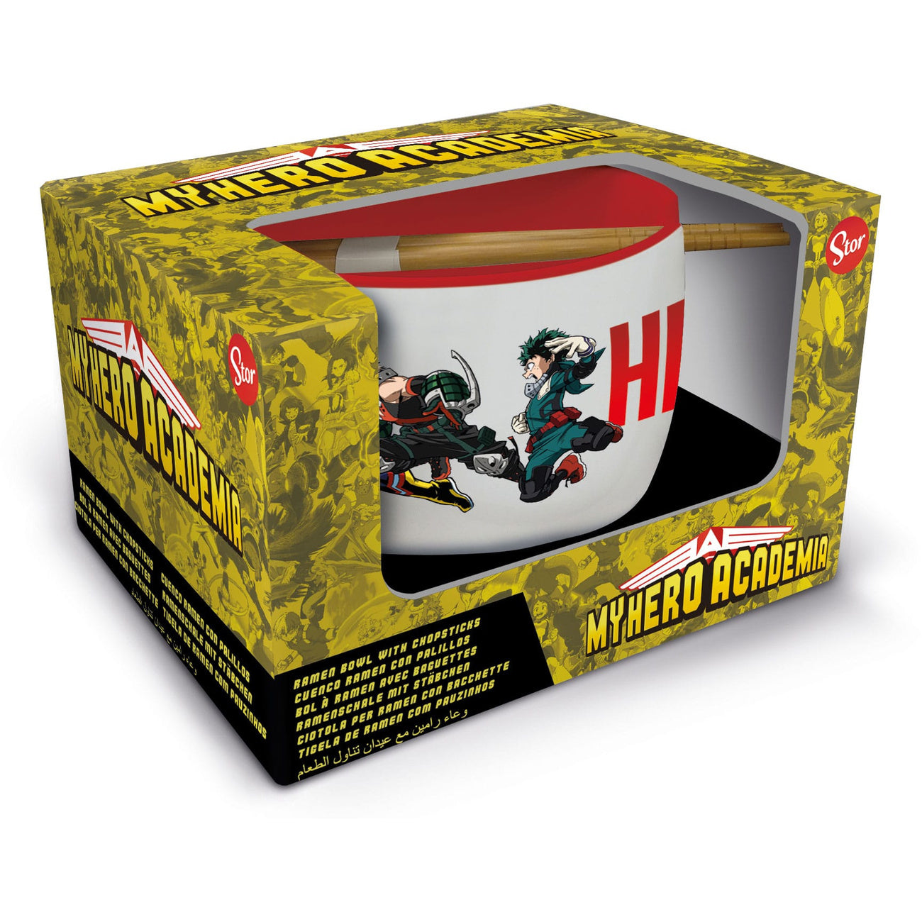 Immagine del prodotto Ciotola ramen My Hero Academia con bacchette Jump