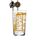 Immagine del prodotto Tumbler in vetro Marvel con cannucce Logo & Avengers 485 ml
