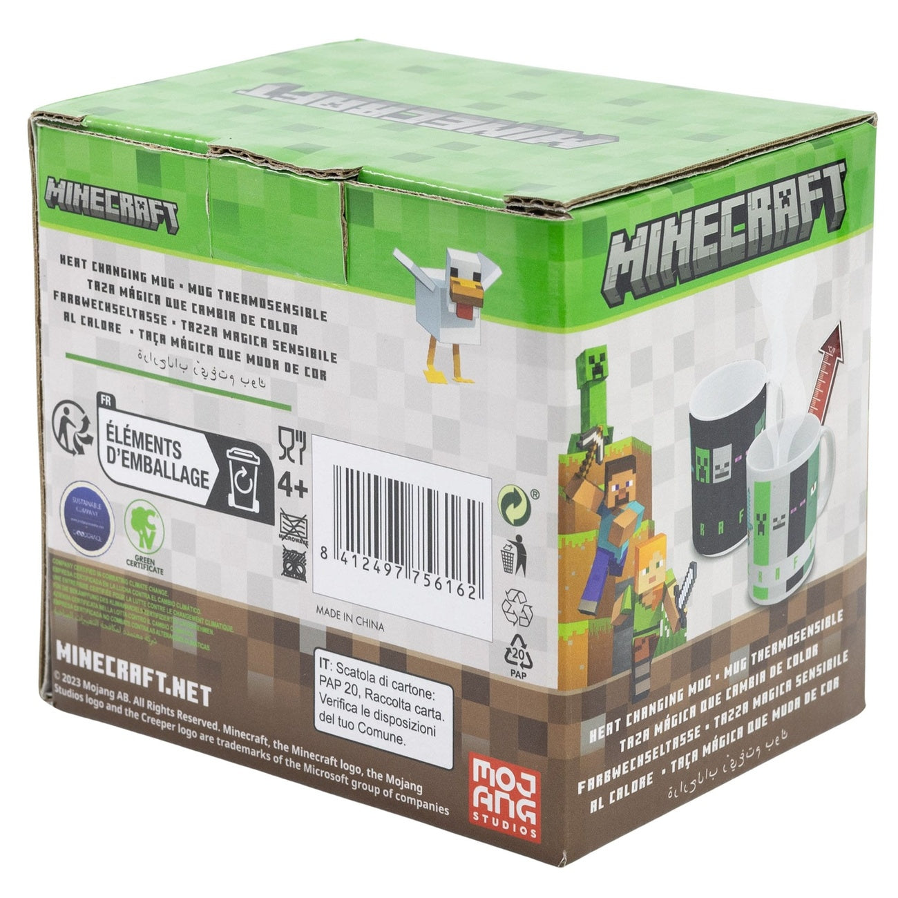 Immagine del prodotto Tazza Minecraft con effetto termico Squared Pattern 325 ml