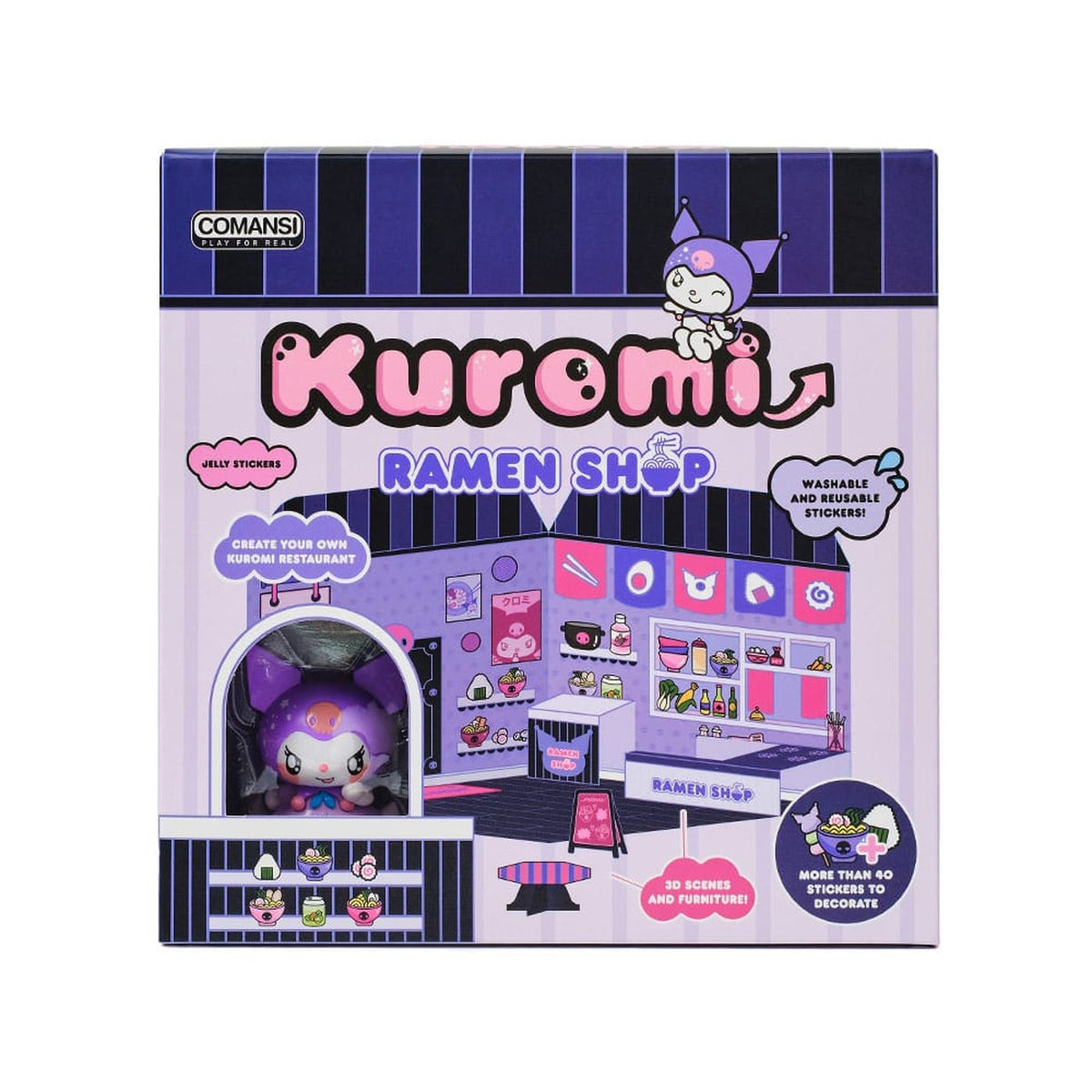 Immagine del prodotto Hello Kitty and Friends Mini Figura Sticker House Kuromi Ramen Shop