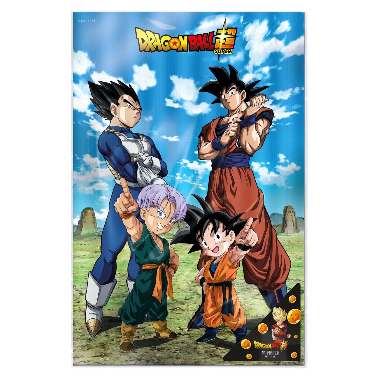 Product image Dragon Ball Super 3D Poster Battle of Gods Goku Vegeta Family 38 x 58 cm