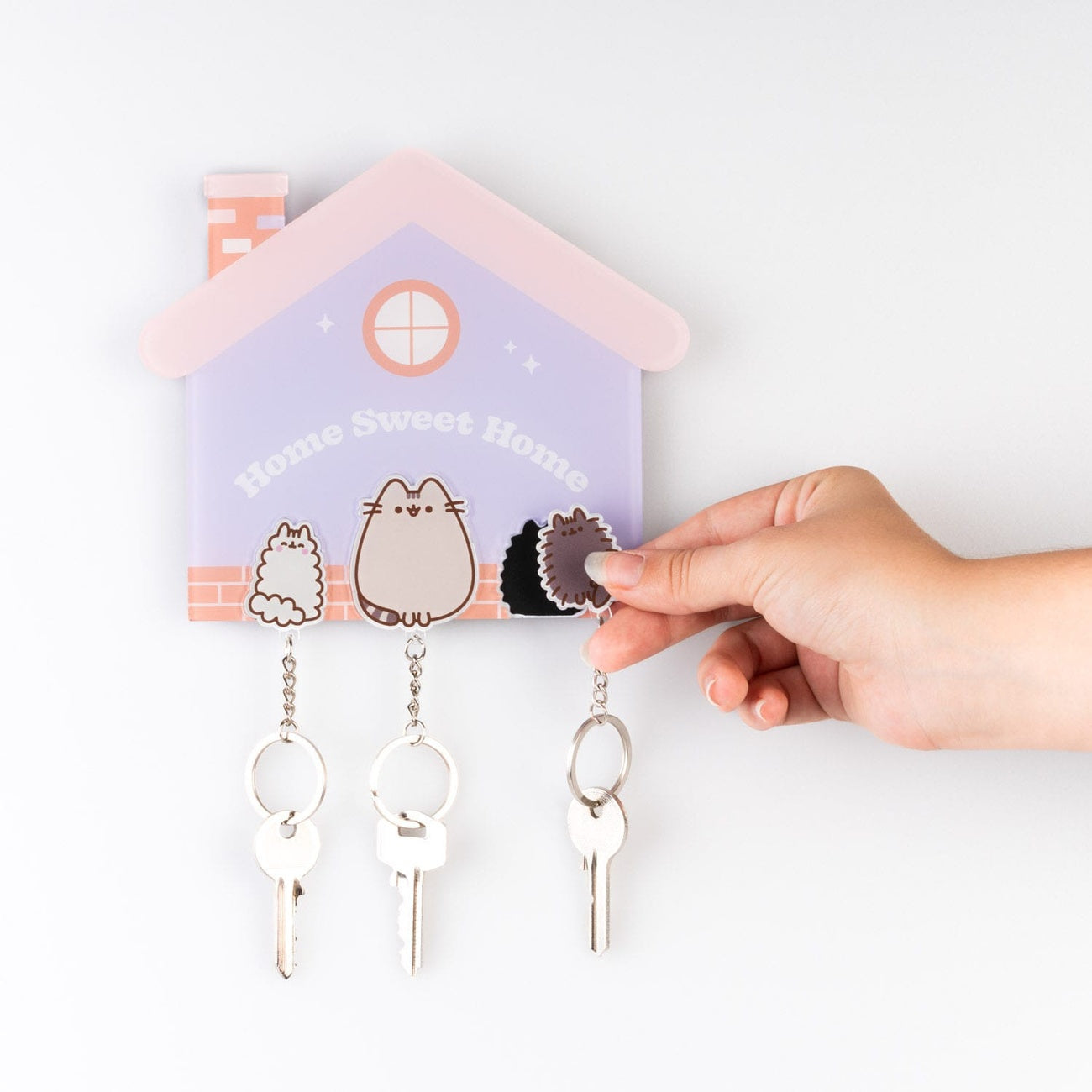 Immagine del prodotto Portachiavi da parete Pusheen incl. 3 portachiavi