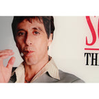 Product image Scarface Glass Poster The World Is Yours (Grey Background) 60 x 30 cm