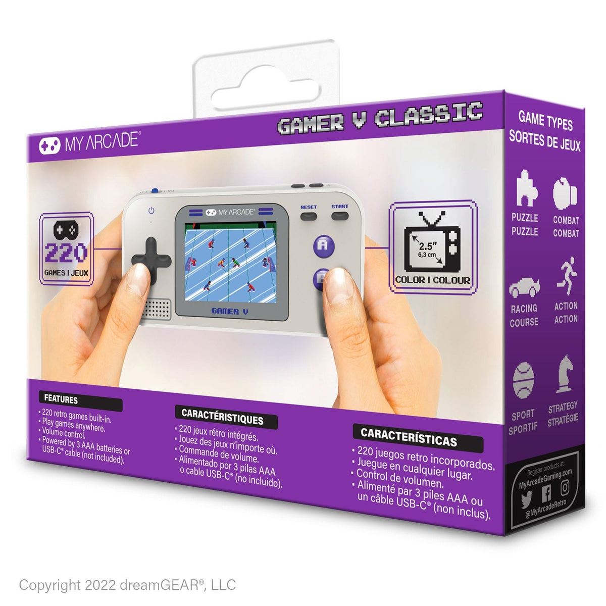 Immagine del prodotto My Arcade console di gioco portatile Gamer V Classic