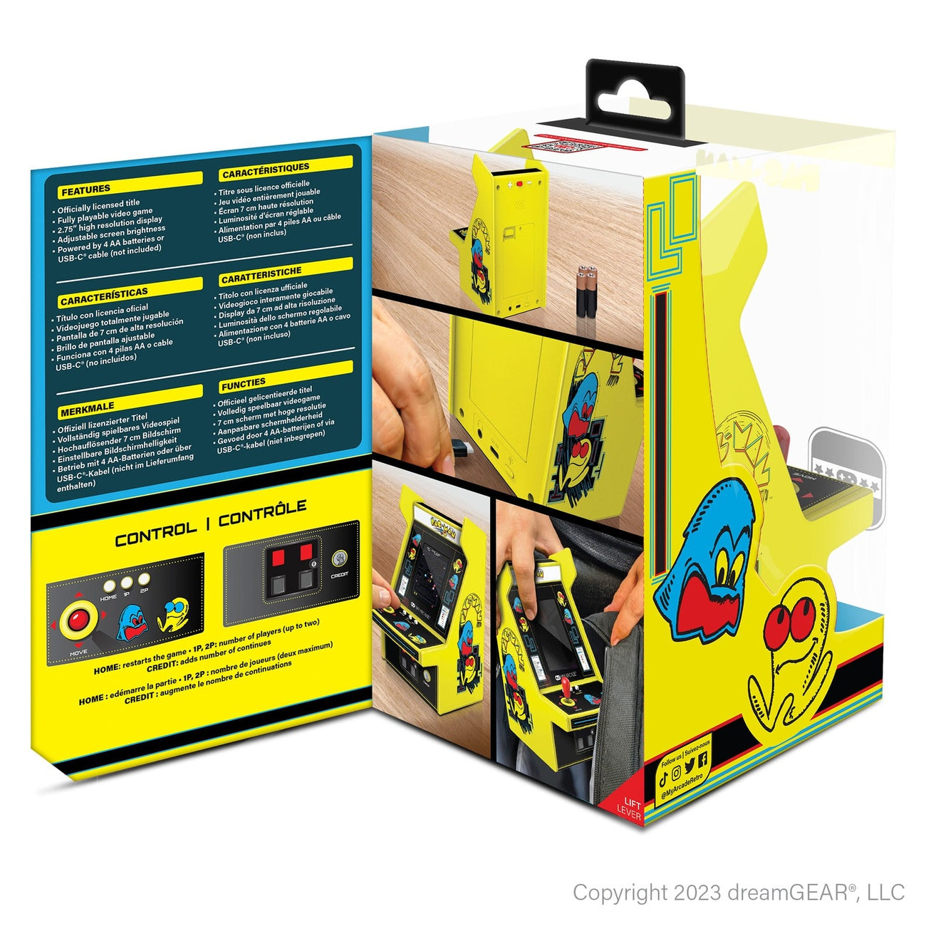 Immagine del prodotto Console portatile Pac-Man Retro Arcade Micro Player Pro