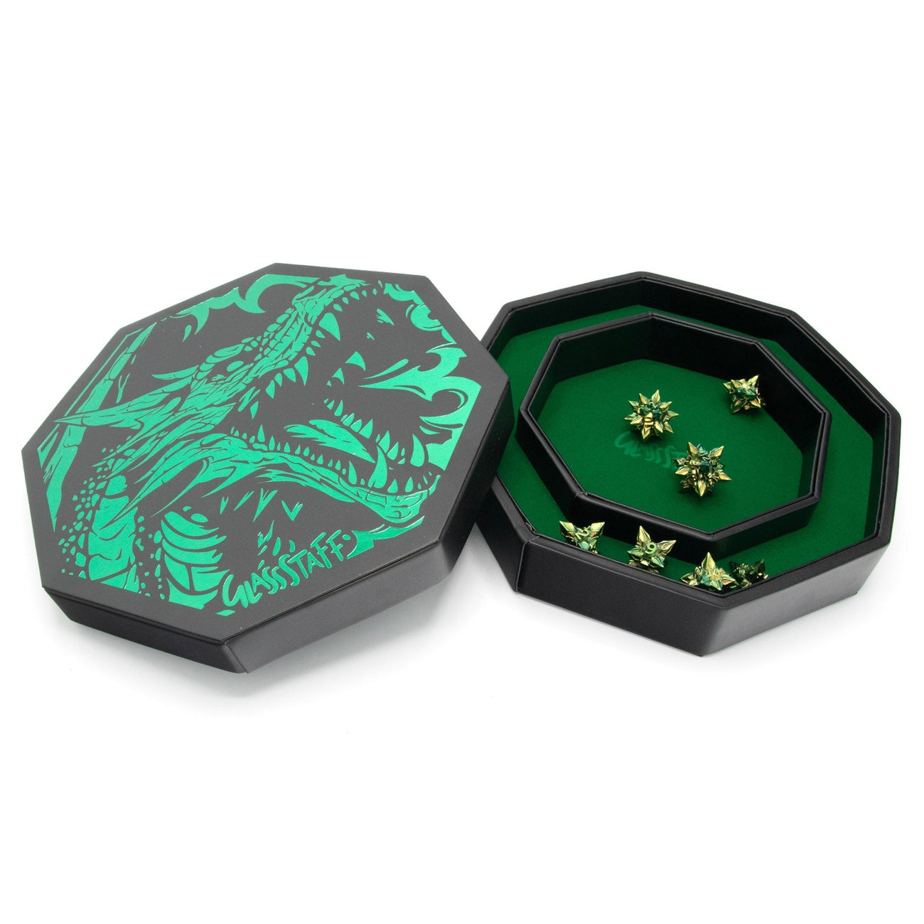 Immagine del prodotto CritStones Arena Vassoio per Dadi Green Dragon
