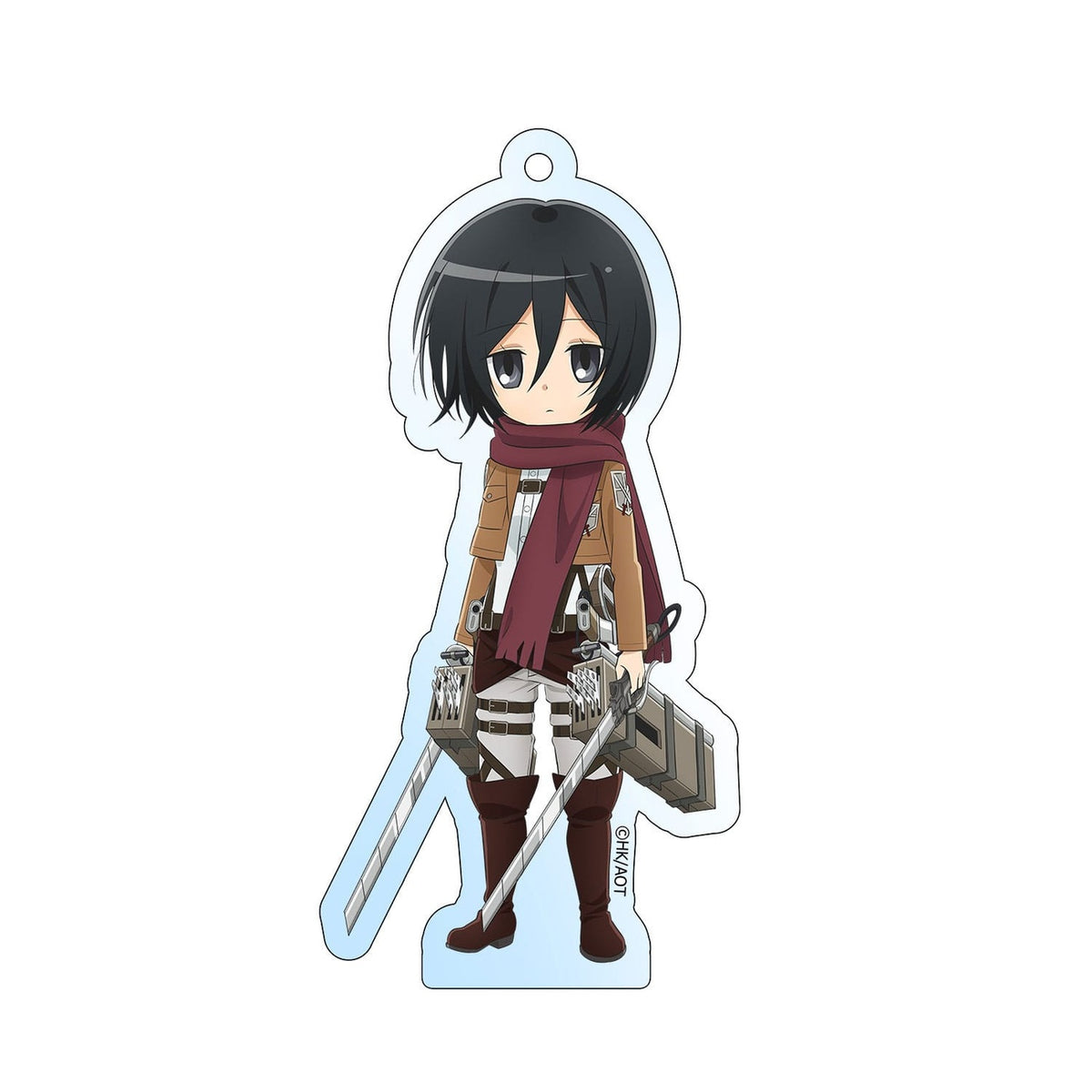 Immagine del prodotto Attack on Titan Portachiavi in acrilico Mikasa Holographic 8 cm