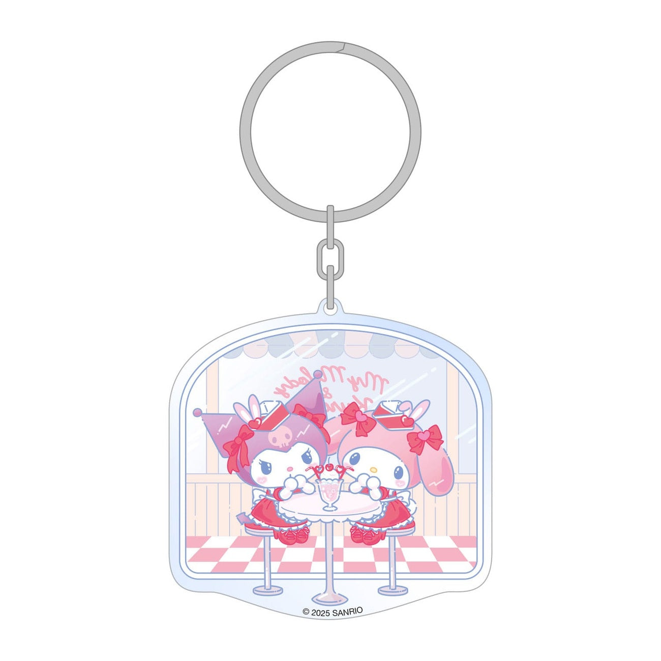Immagine del prodotto Sanrio Portachiavi in acrilico Hello Kitty & Friends American Diner 6 cm