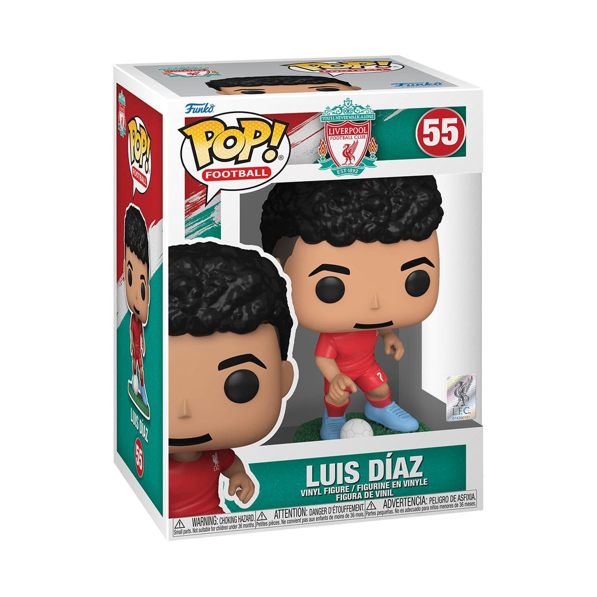Immagine del prodotto Liverpool FC POP! Football figura in vinile Luis Díaz 9 cm