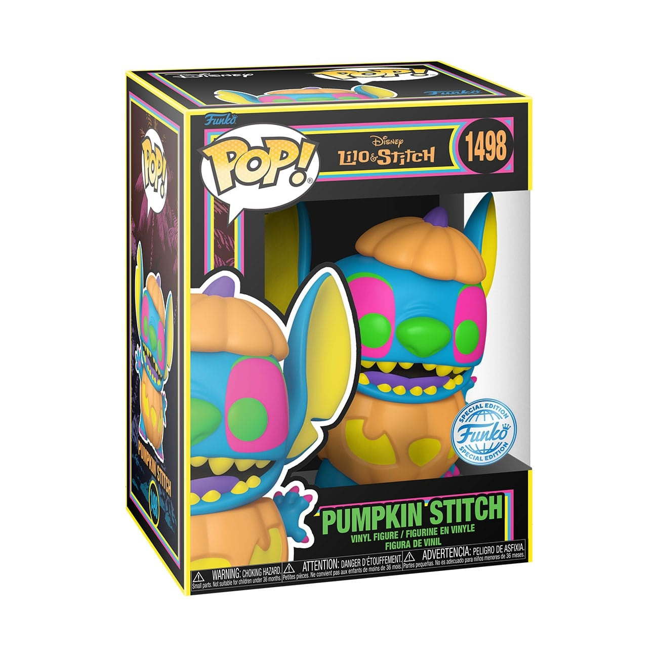 Immagine del prodotto Lilo & Stitch POP! Disney Figure in Vinile Blacklight Pumpkin Stitch 9 cm