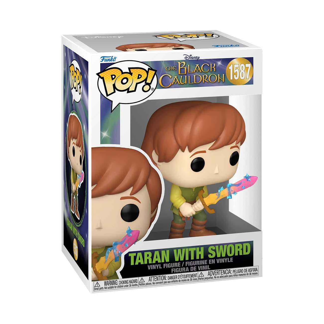 Immagine del prodotto Taron e la Pentola Magica POP! Disney figura in vinile Taran con spada 9 cm