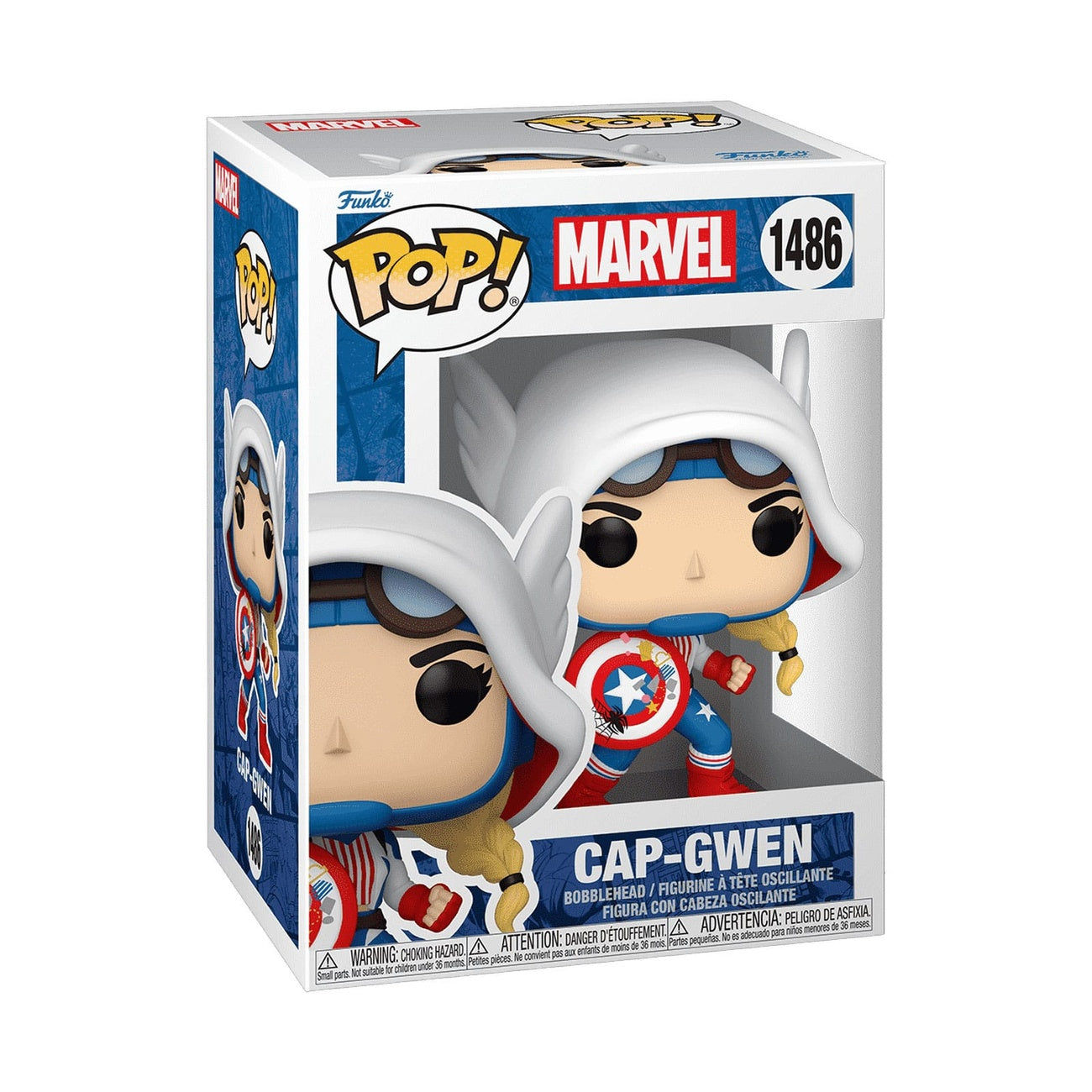 Product image Marvel POP! Vinyl Figure Cap-Gwen 9 cm