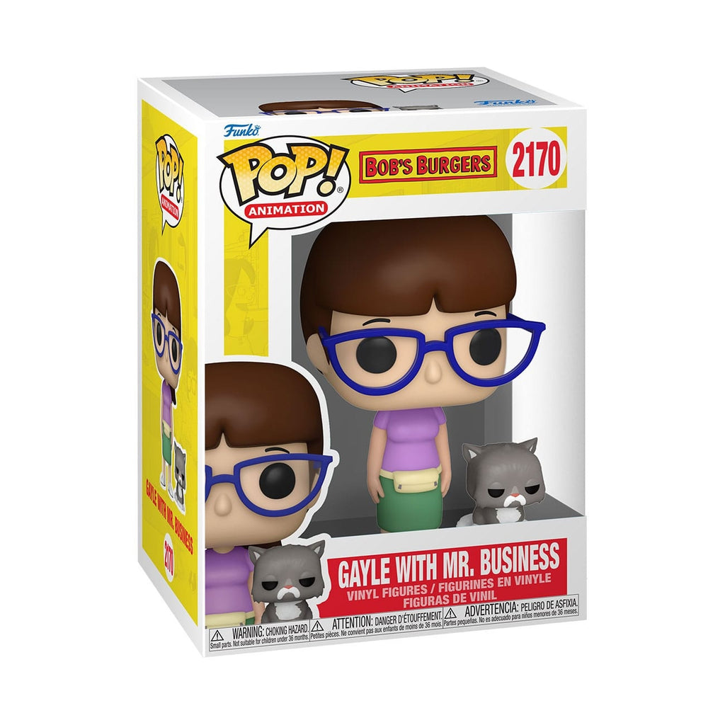 Immagine del prodotto Bob's Burgers figura TV POP! & Buddy in vinile Gayle with Mr. Business 9 cm