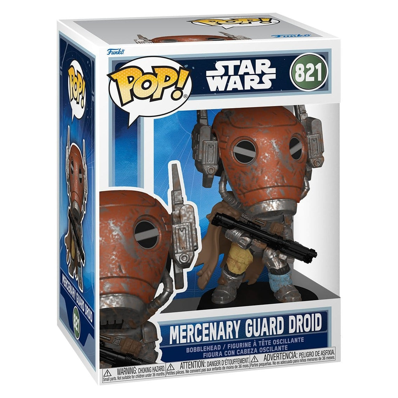 Immagine del prodotto Star Wars: The Mandalorian and Grogu POP! Vinyl bobblehead Mercenary Guard Droid 9 cm